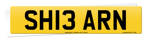Registration number SH13 ARN